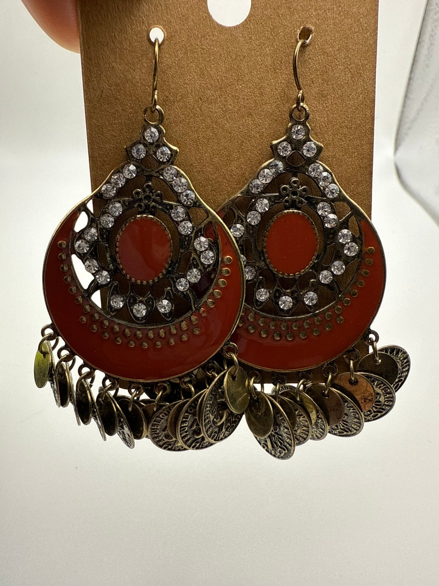 Vintage Desert Coin Empress Earrings