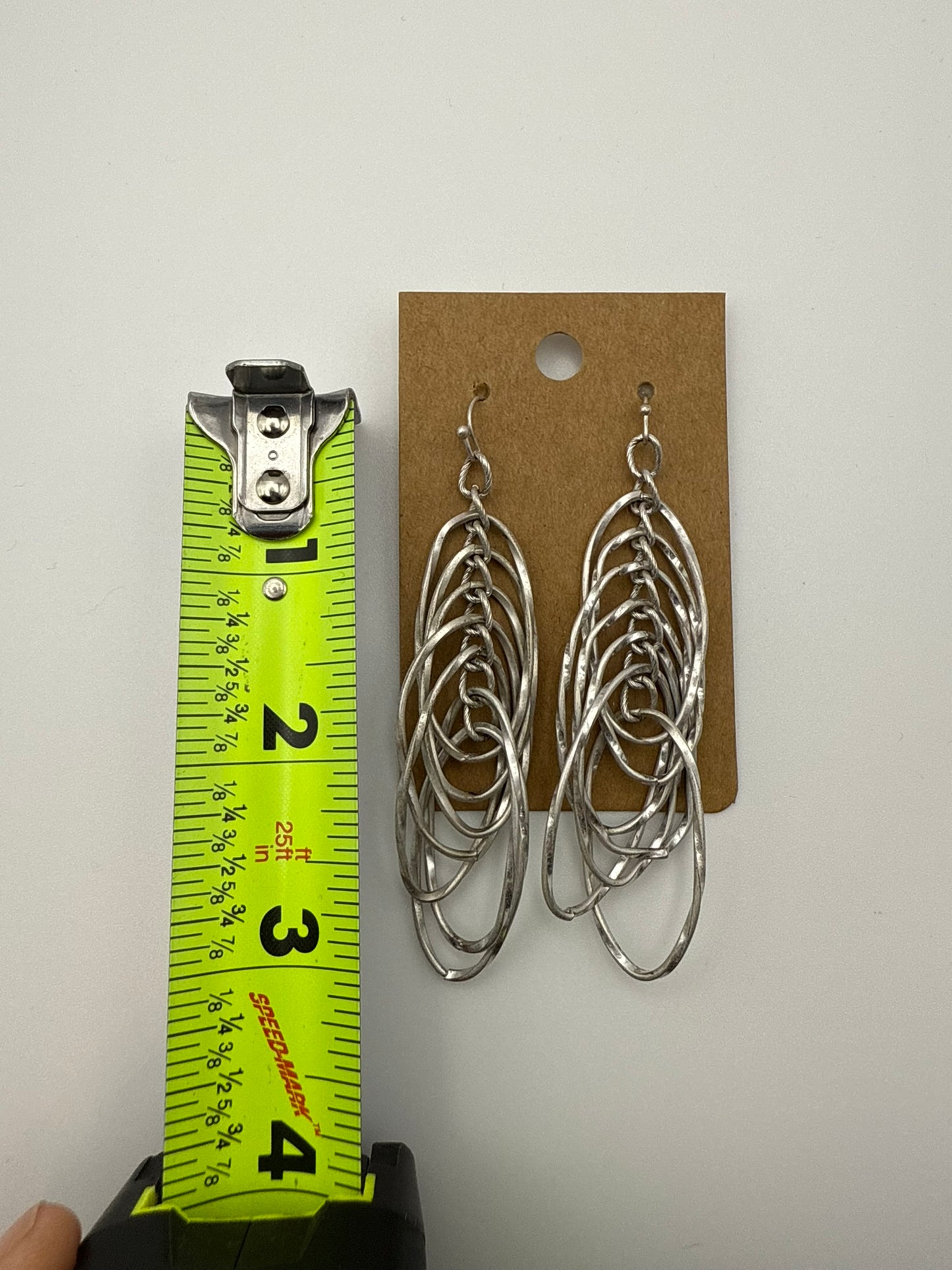 Vintage Silver Tangle Statement Earrings
