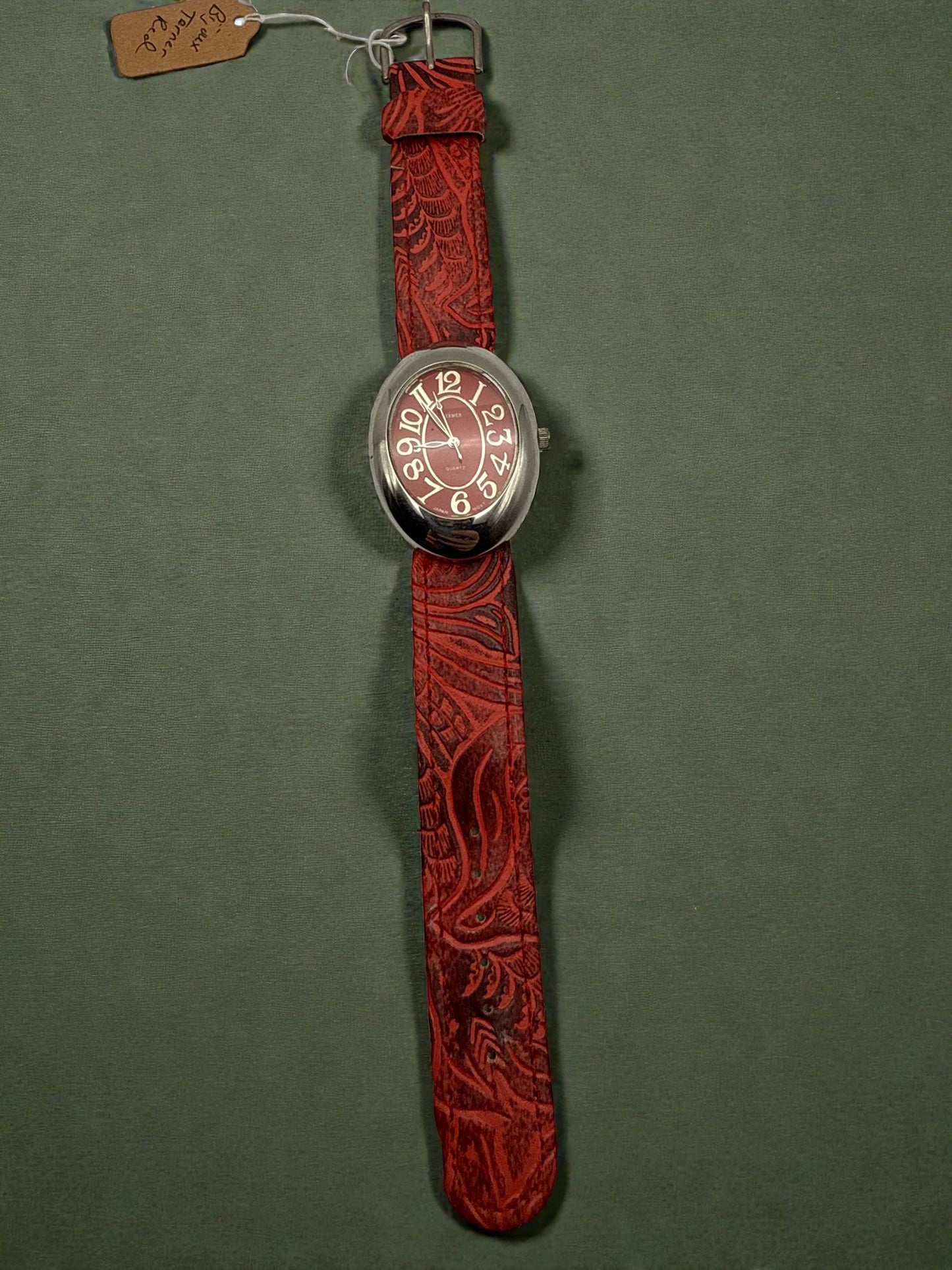 Vintage Red Bijoux Terner Watch 6.5-8"