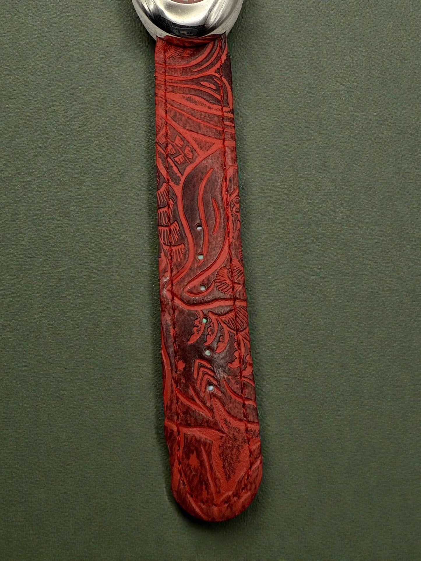 Vintage Red Bijoux Terner Watch 6.5-8"