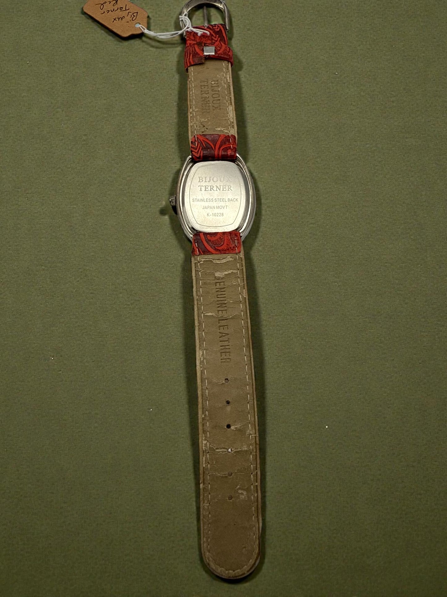 Vintage Red Bijoux Terner Watch 6.5-8"