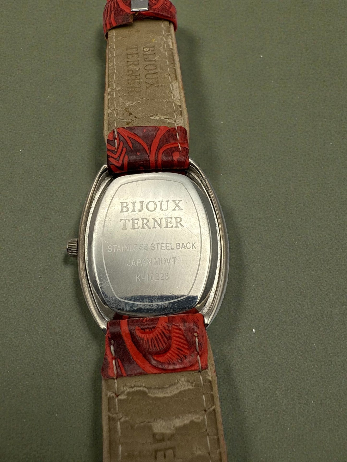 Vintage Red Bijoux Terner Watch 6.5-8"