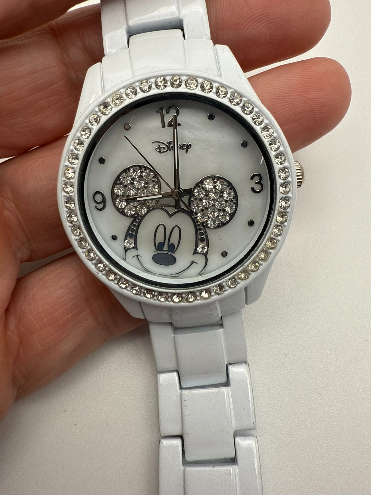 Vintage Crystal Mickey Chic Watch 7"