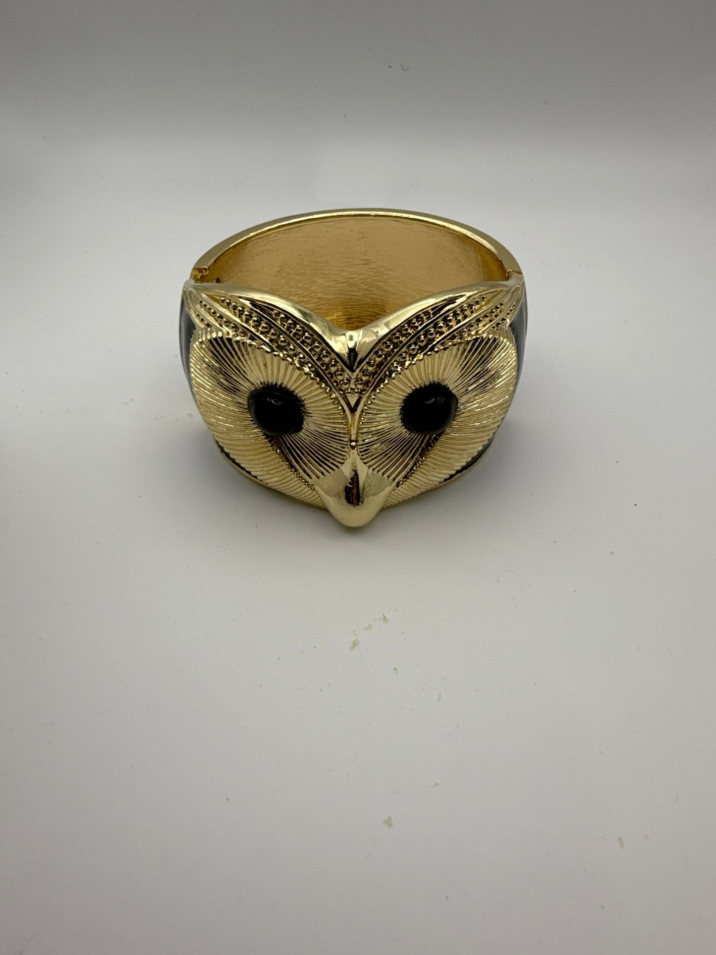 Vintage Nocturne Owl Cuff 6.5"