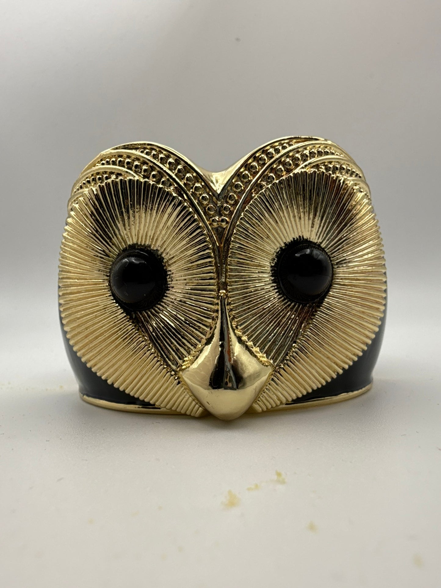 Vintage Nocturne Owl Cuff 6.5"