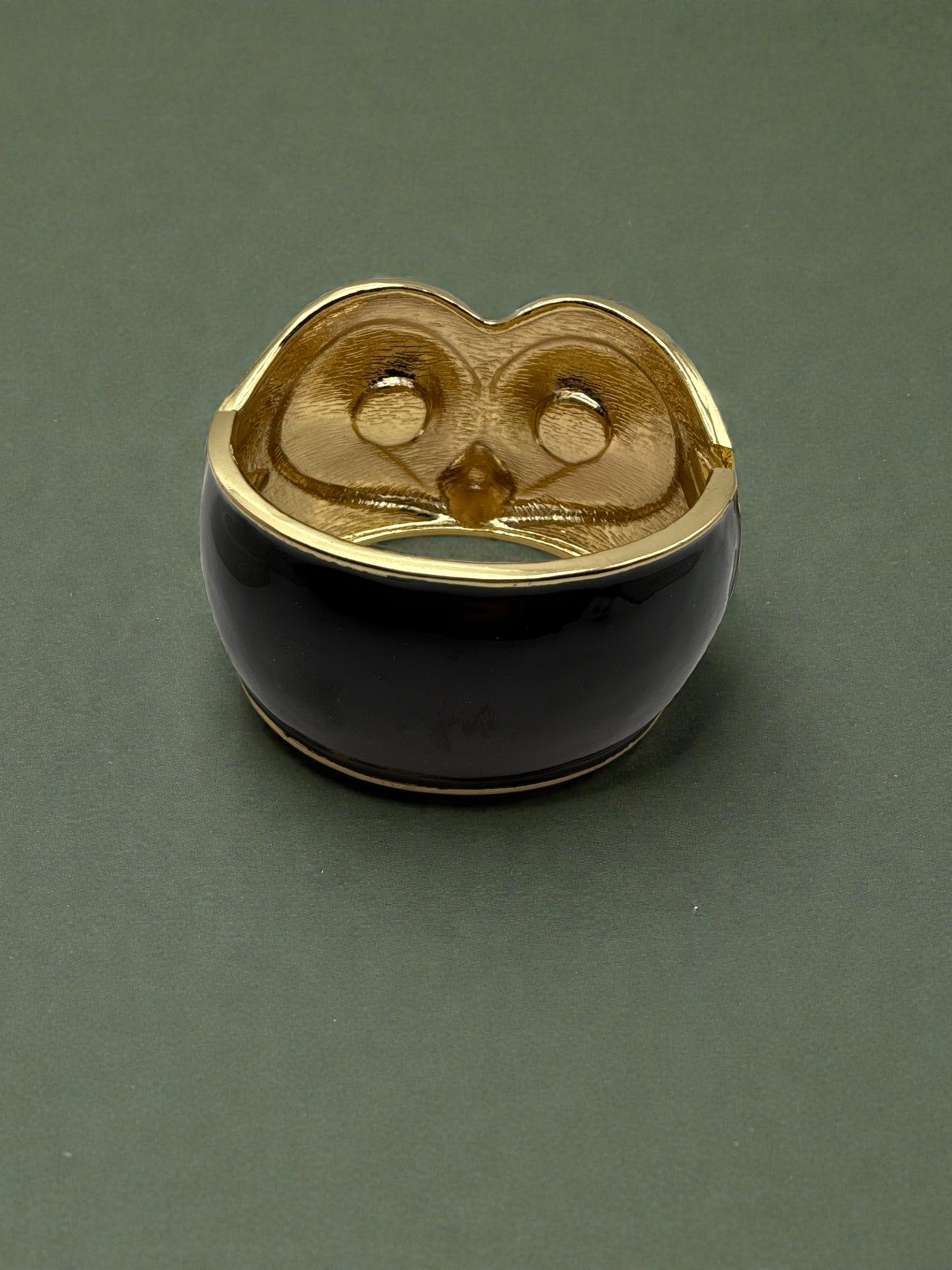 Vintage Nocturne Owl Cuff 6.5"