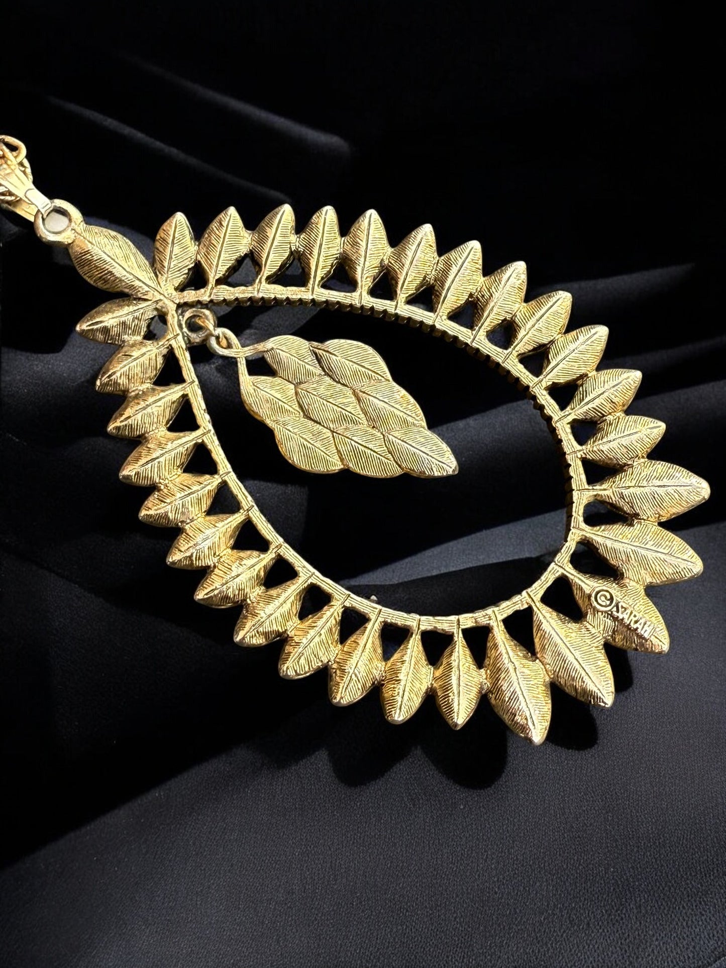 Vintage Sarah Coventry Signed Pendant 3.5"Necklace 22"