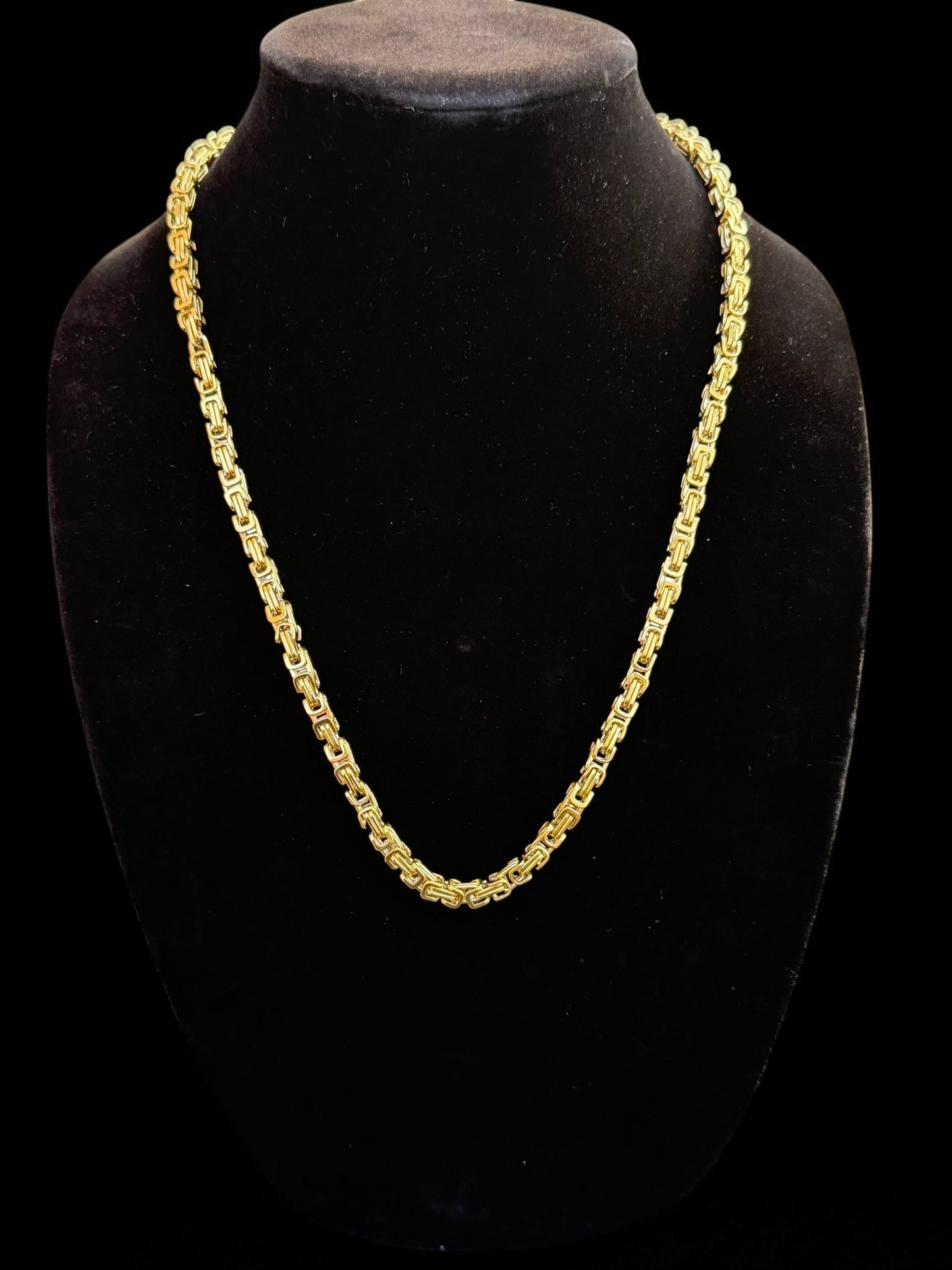 Vintage Bold Intent Gold Chain Necklace 23"