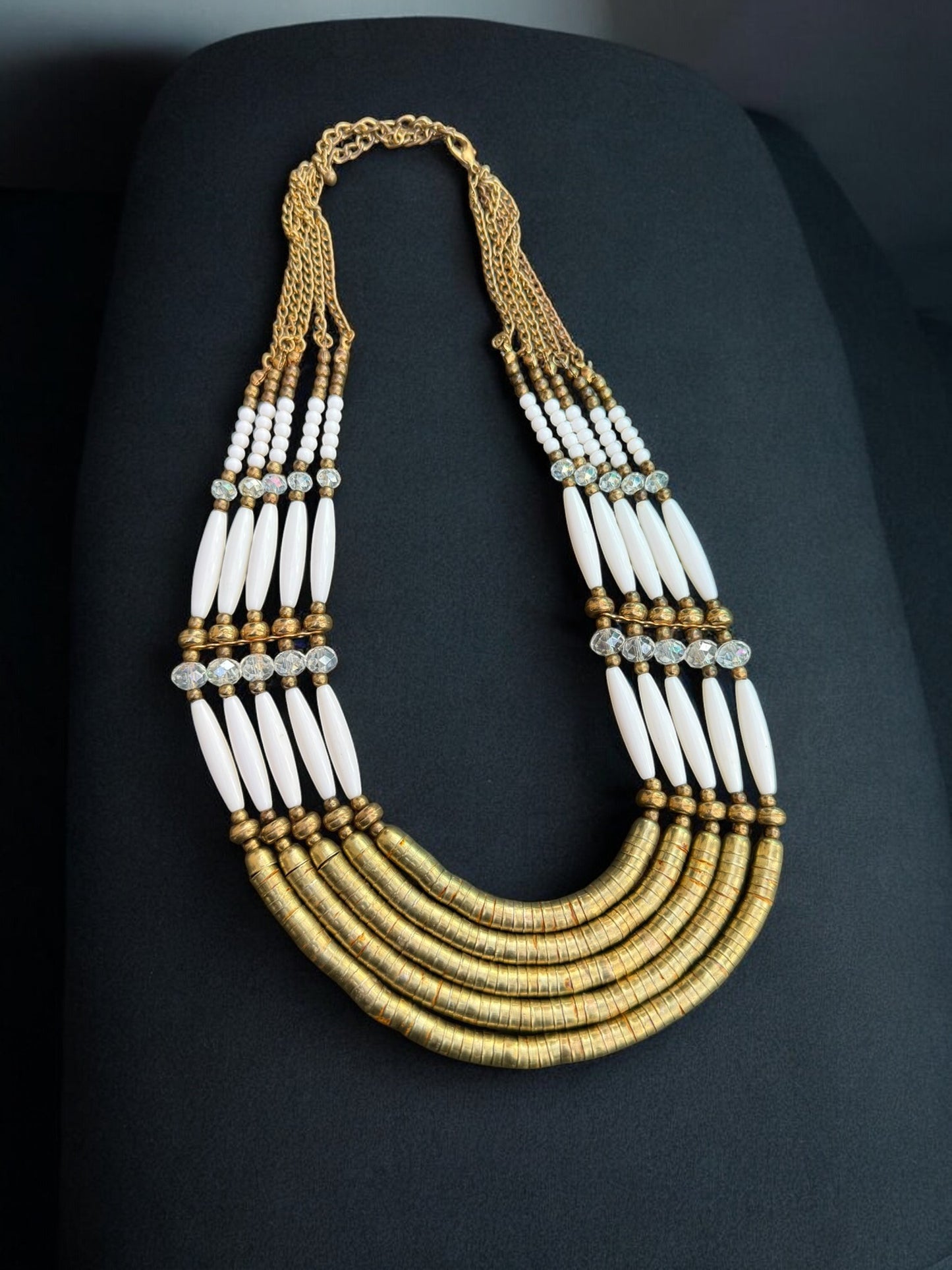 Vintage Ivory Solstice Collar Necklace 19-22"