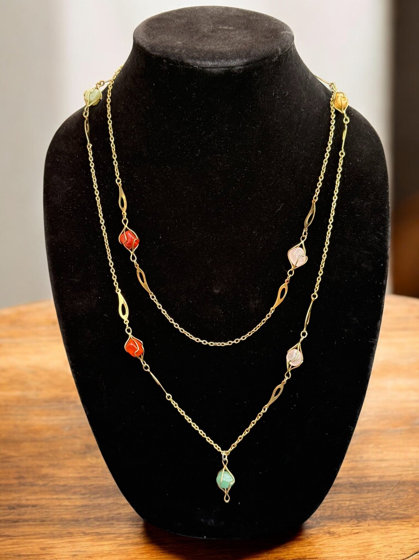 Vintage Garden Path Necklace 48"