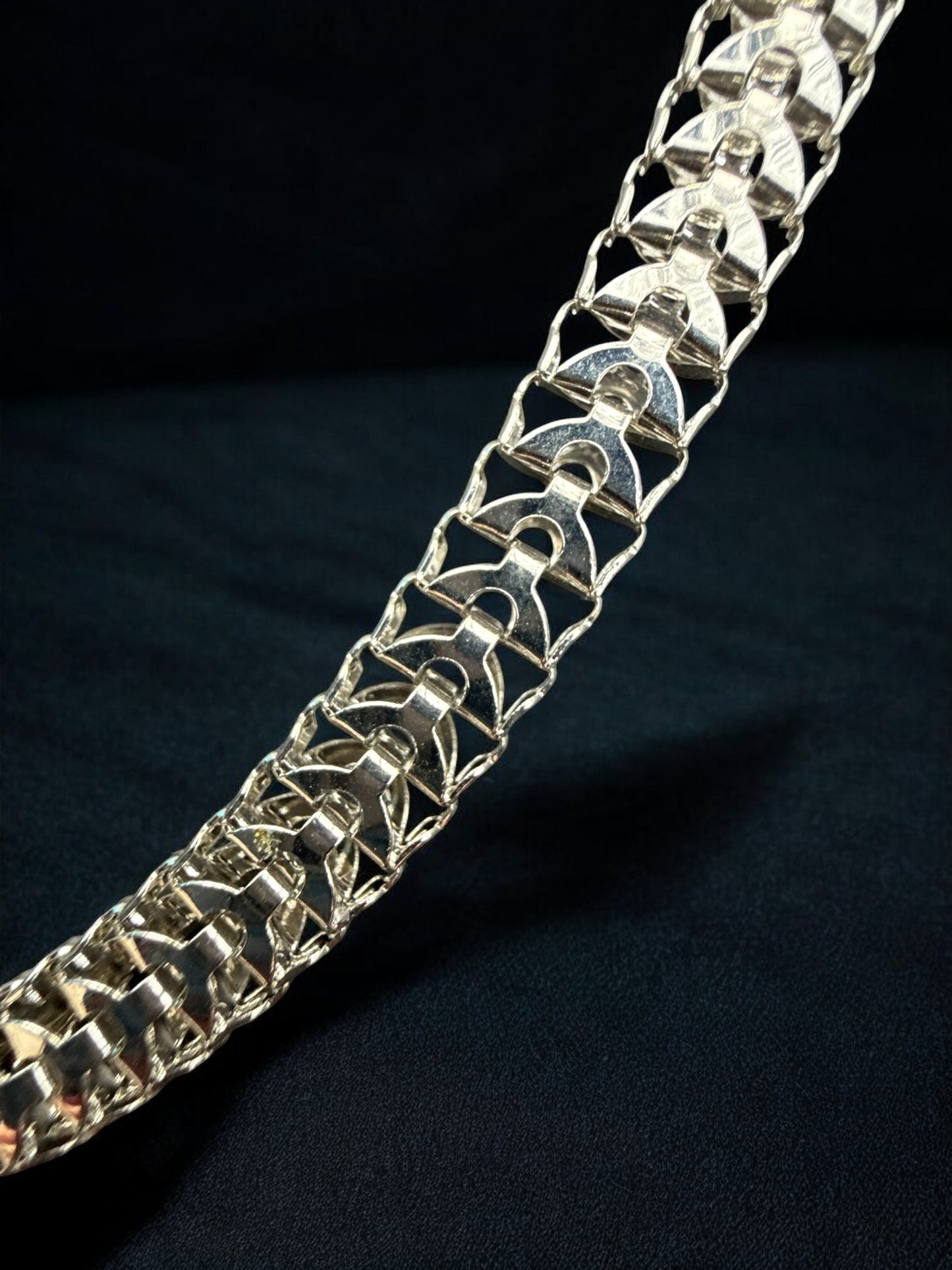 Vintage Silver Weave Chain 17-20"