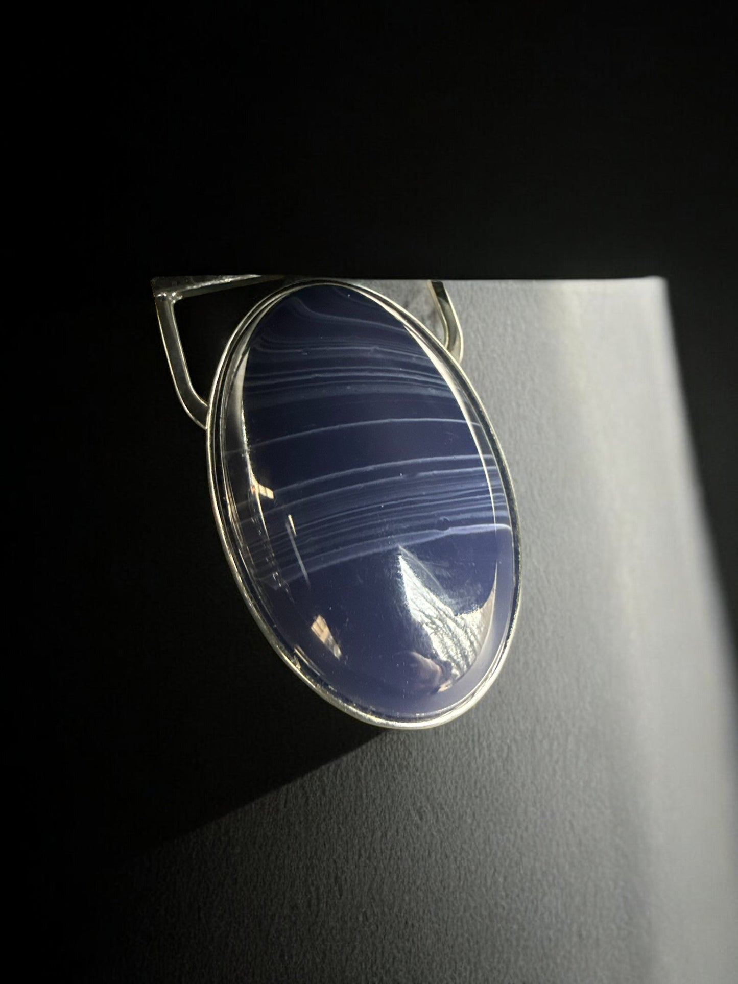 Vintage Midnight Drift Layered Pendant Necklace 35-38"