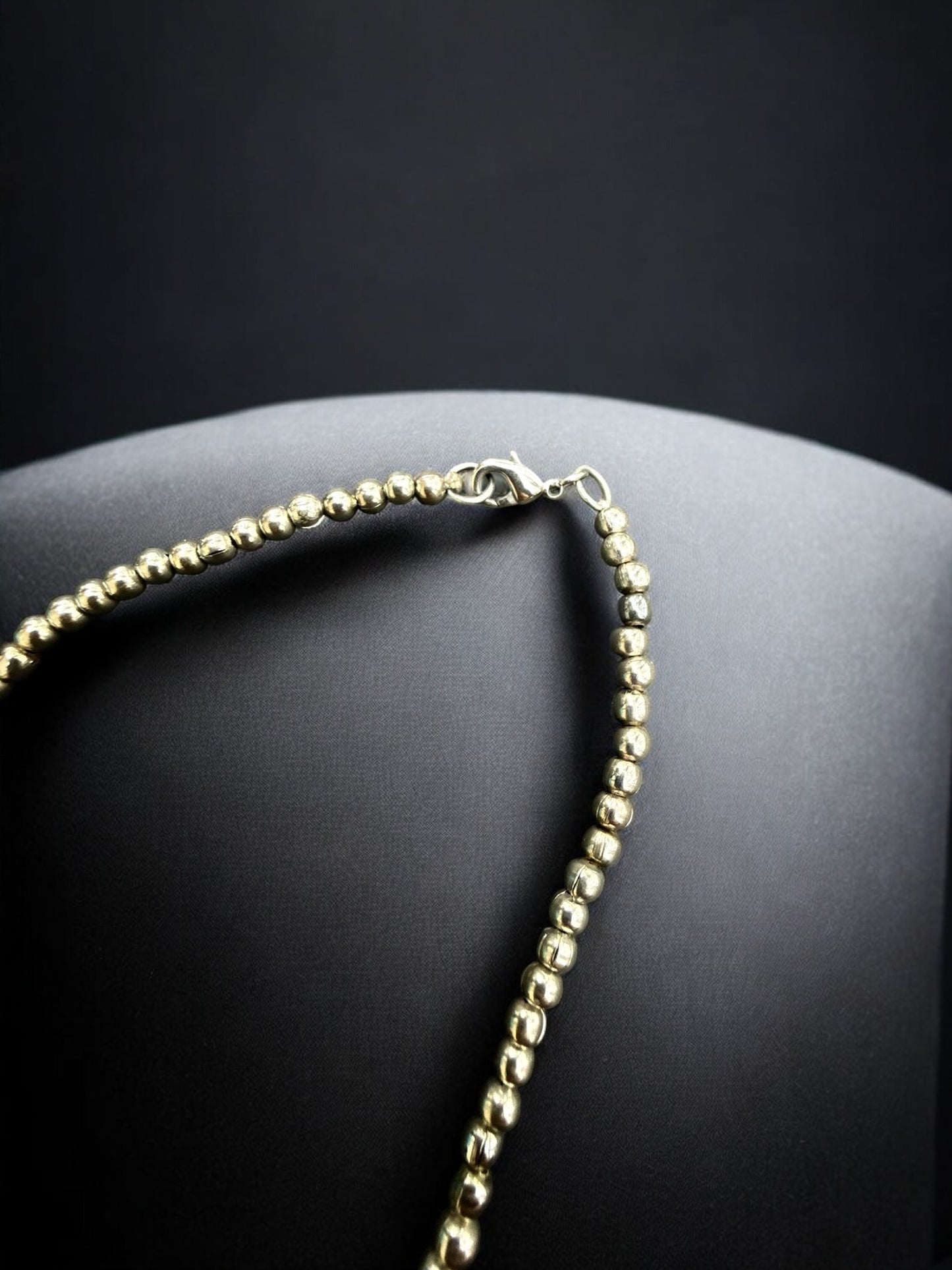 Vintage Desert Mosaic Statement Necklace 22"