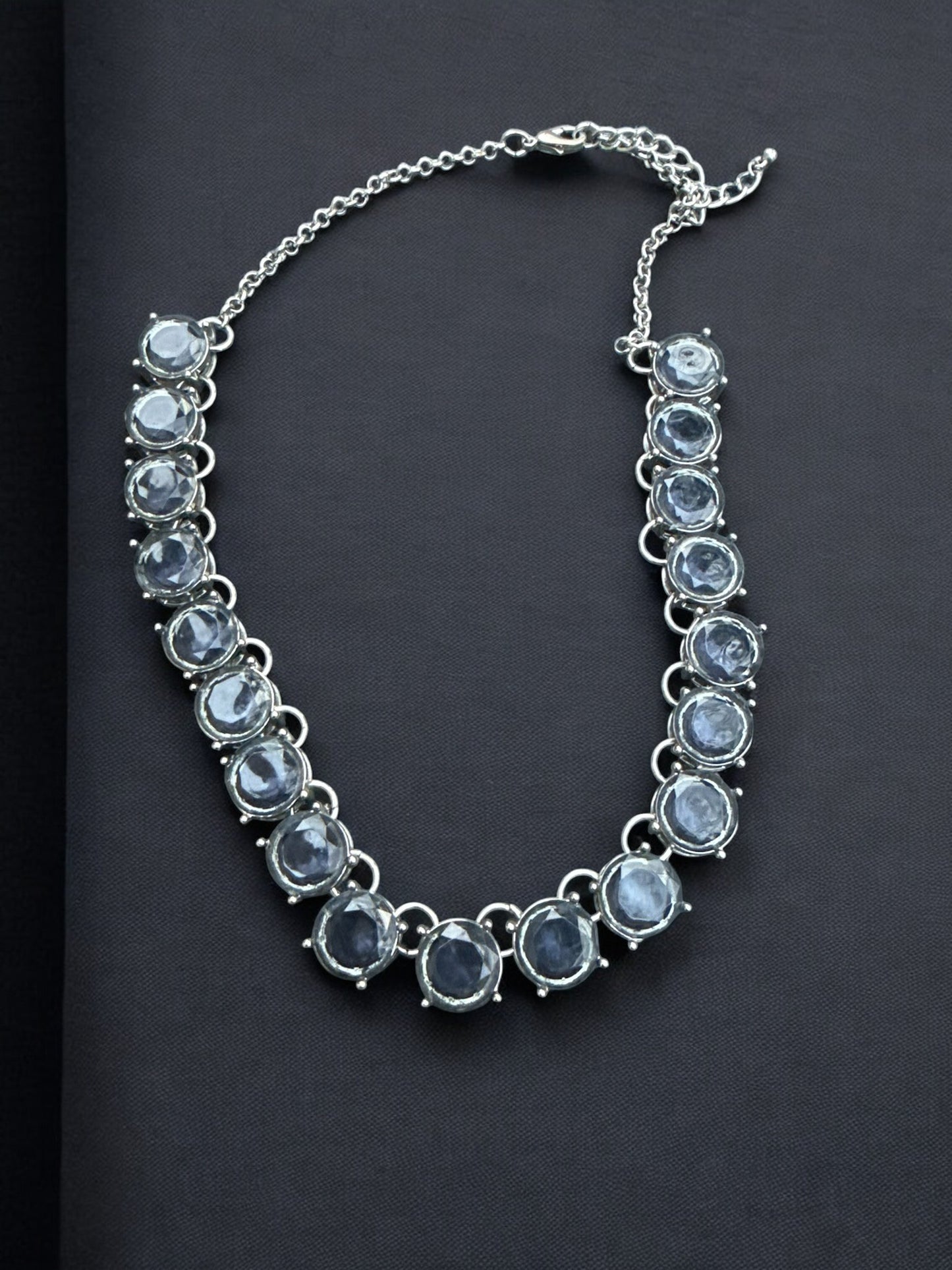 Vintage Midnight Halo Necklace 18-21"