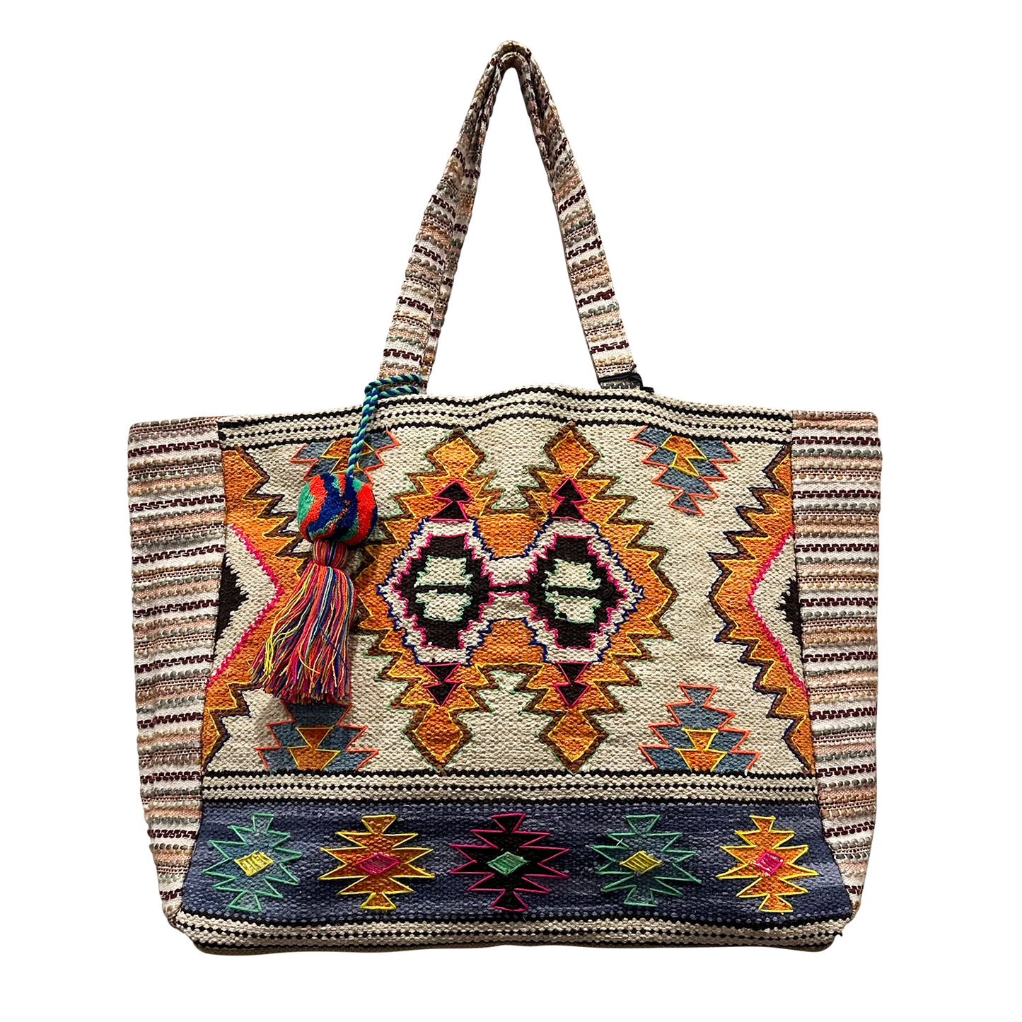 Geo Aztec Tapestry Tote Bag