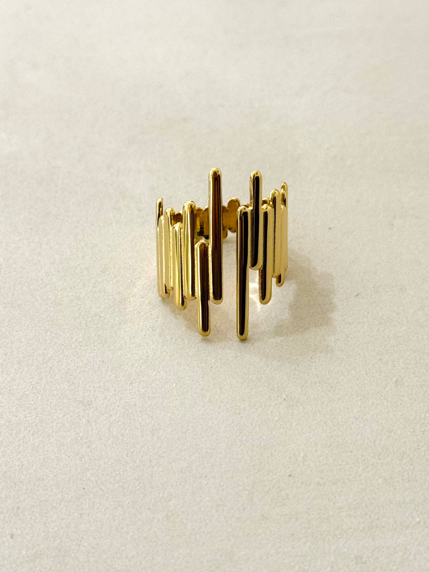 Equalizer Adjustable Stainless Steel Gold Ring 