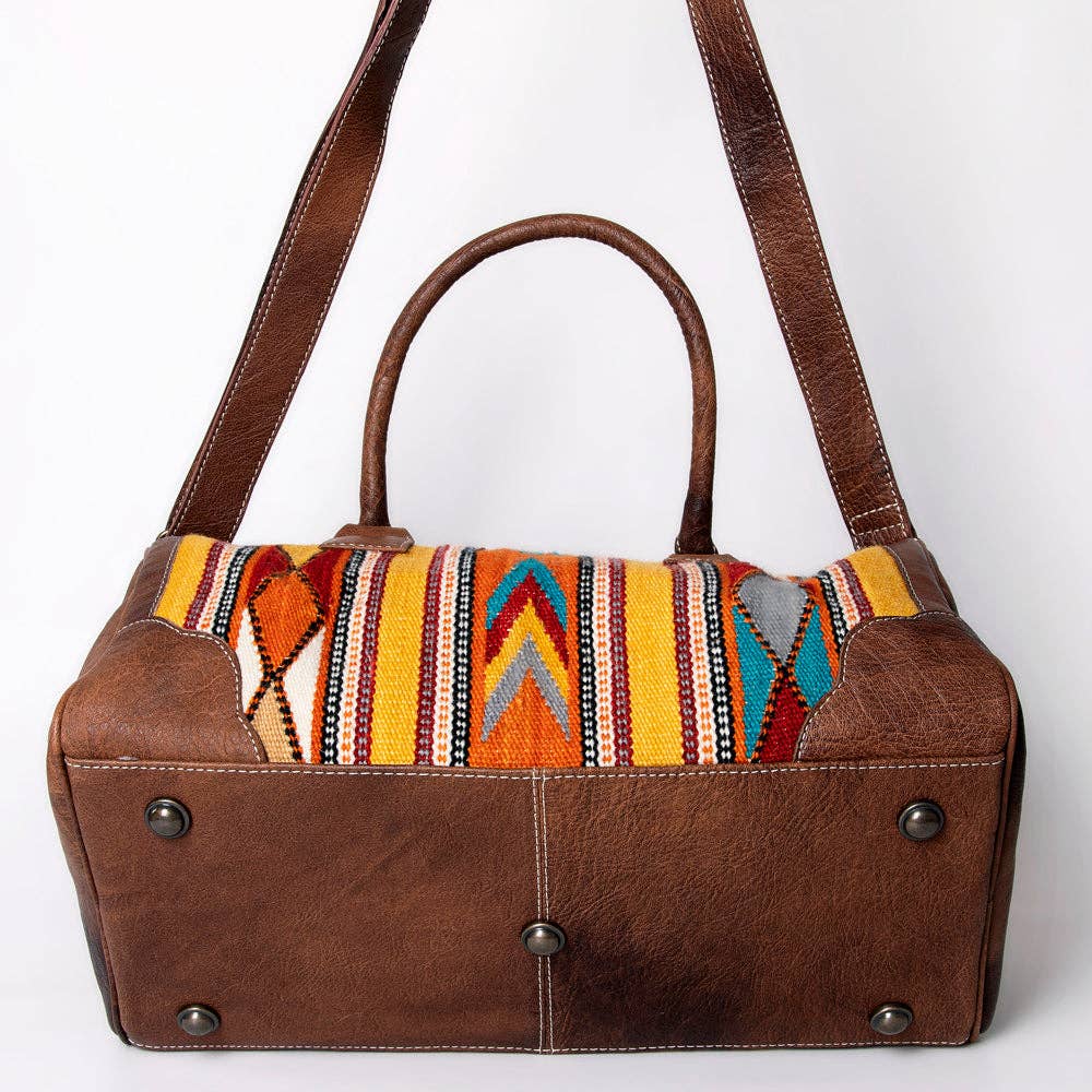 American Darling Genuine Western Leather Duffel Bag