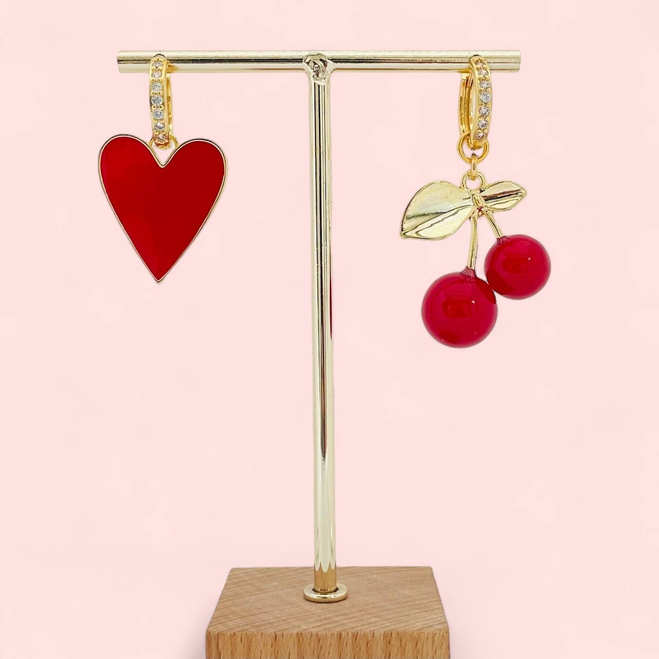 Sweetheart Cherry Earrings