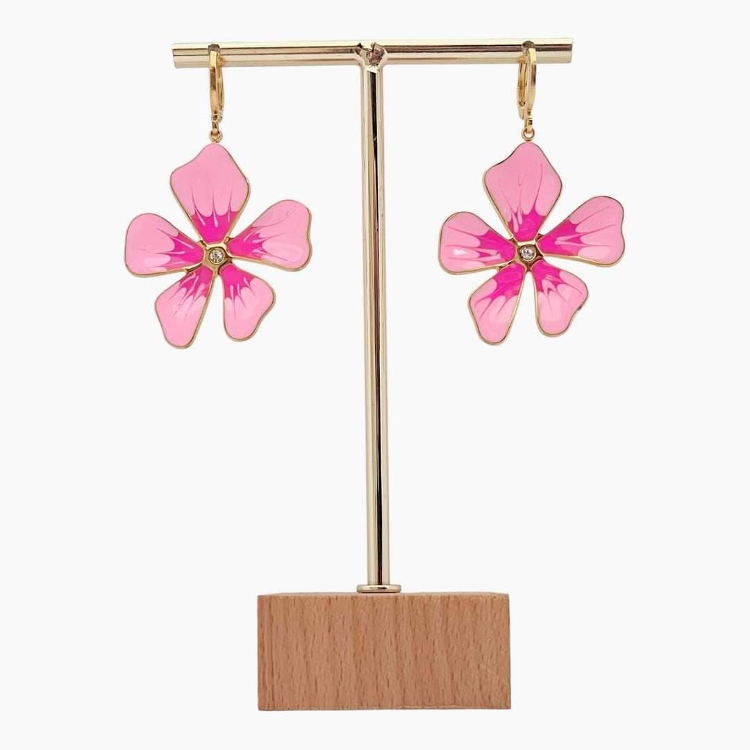 Pink Pony Charm Earrings