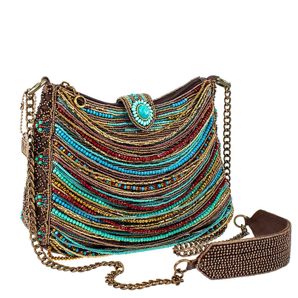 Sway with Me Beaded Strands Southwestern Crossbody Handbag