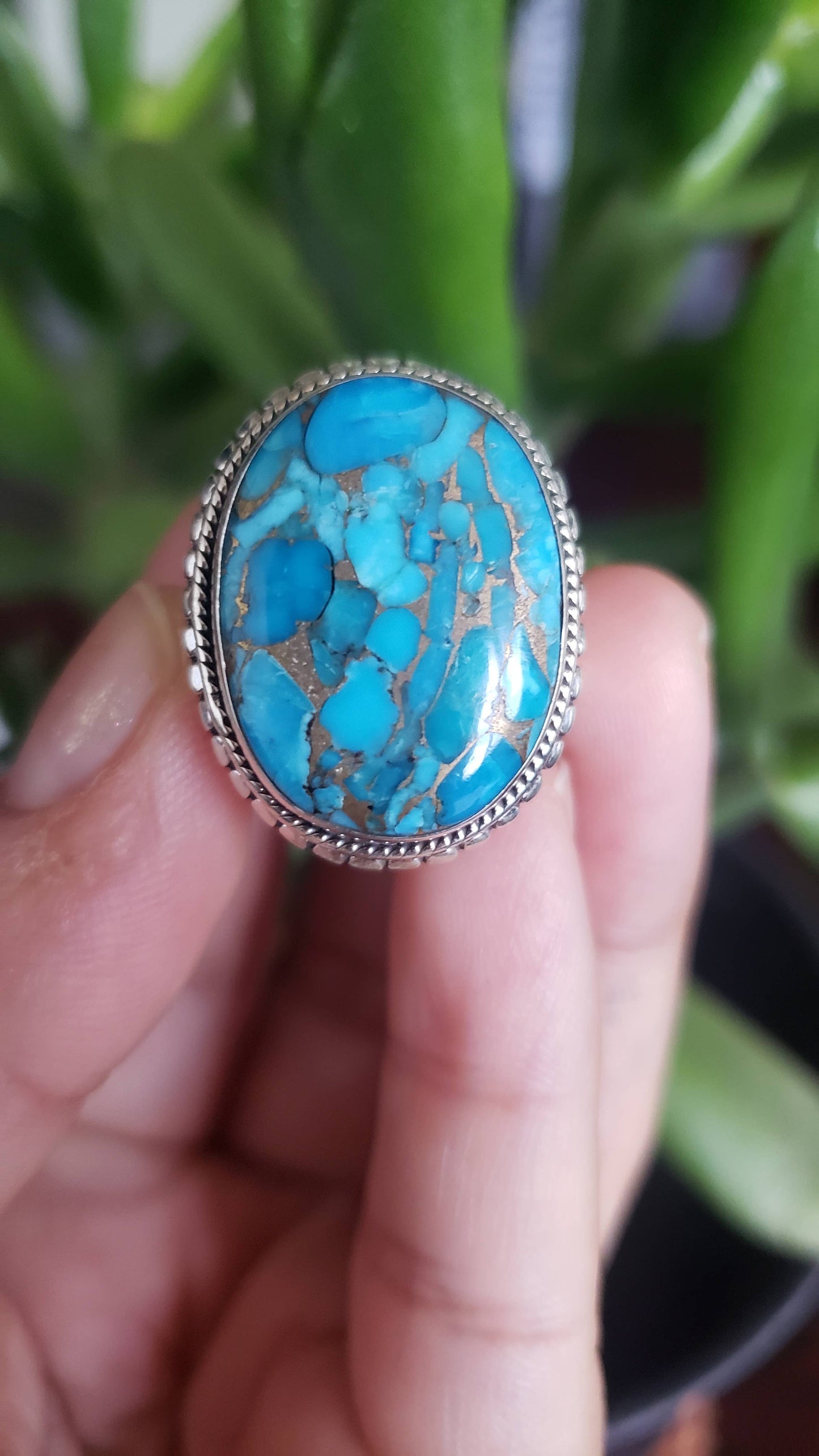 Sterling Blue Turquoise Ring