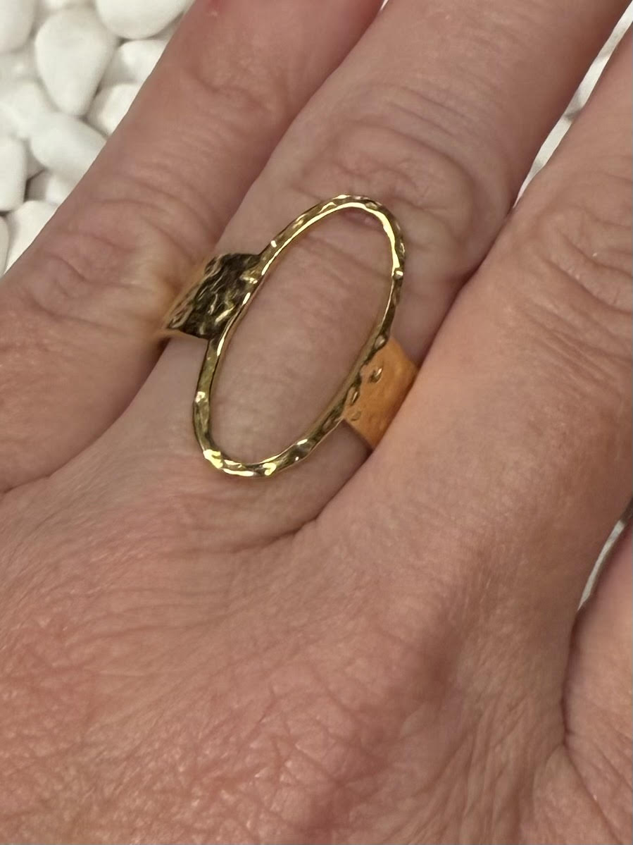 Duffy Stainless Steel Gold Ring